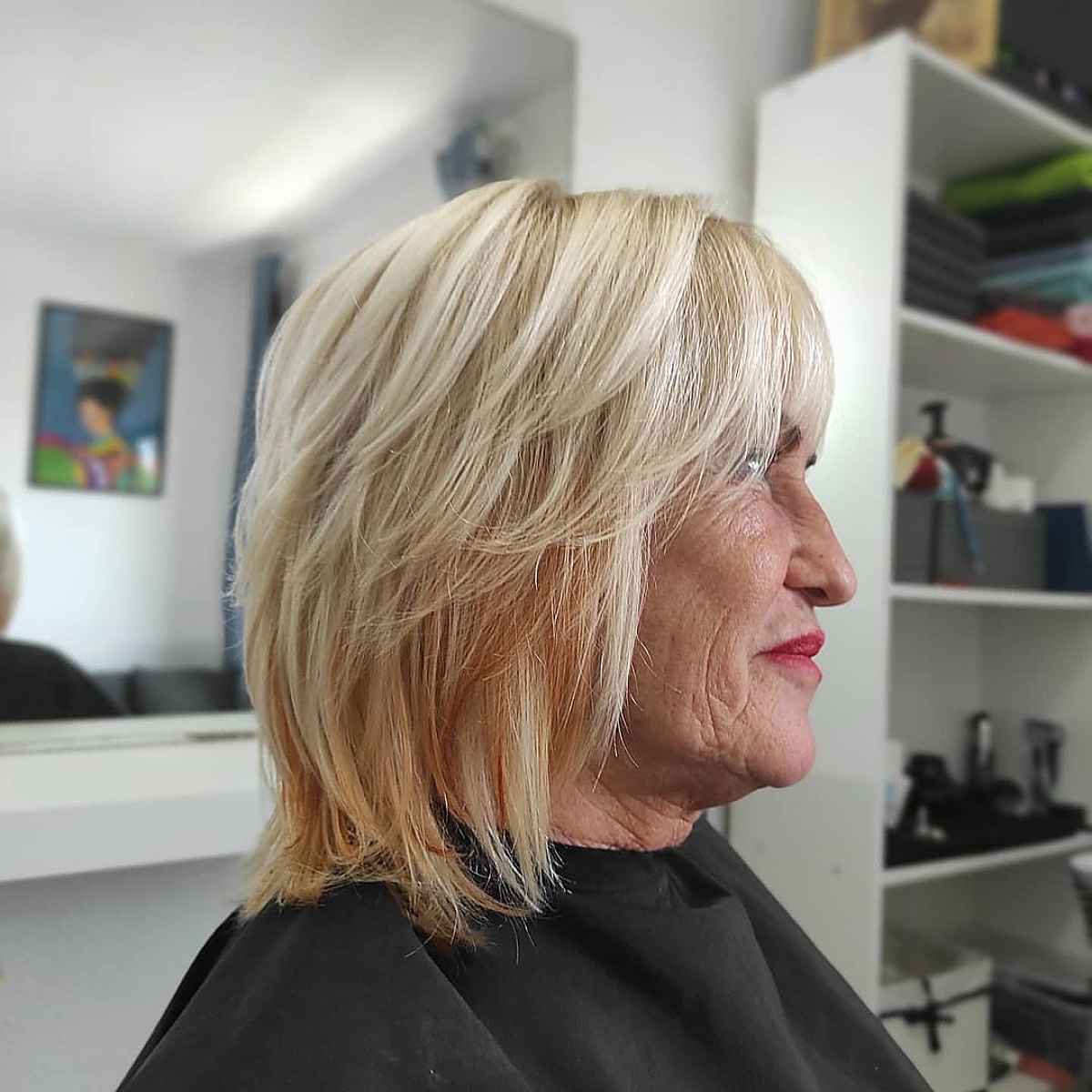 Wash-and-Wear Shag Haircut for Women 60+