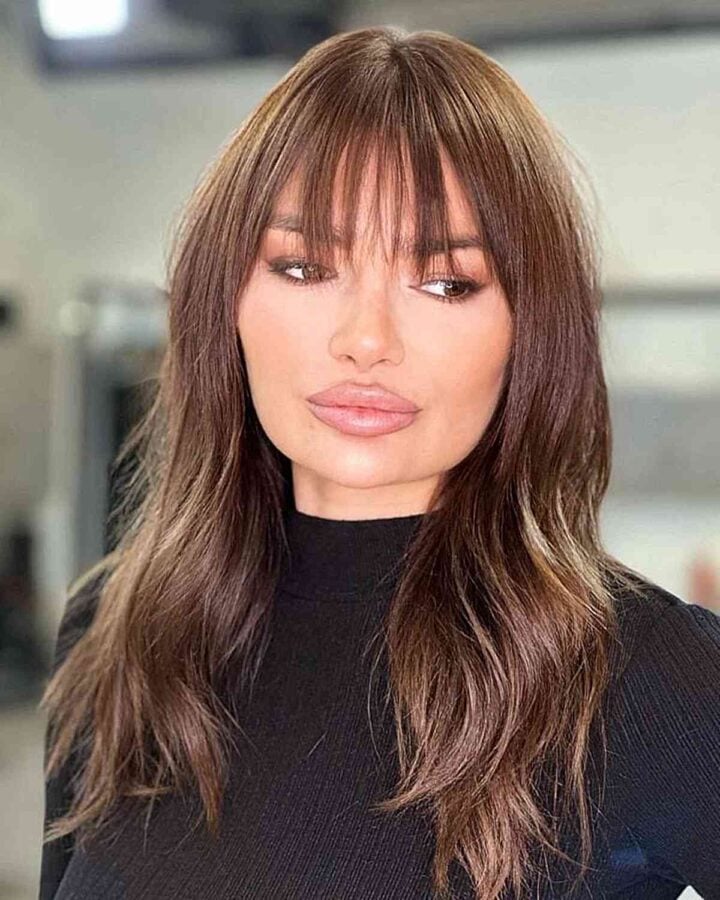 31 Flattering Ways to Wear Bangs for Square Face Shapes