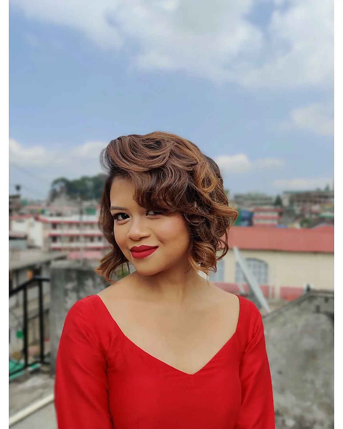 Waves, Layers and Curls on Short Hair