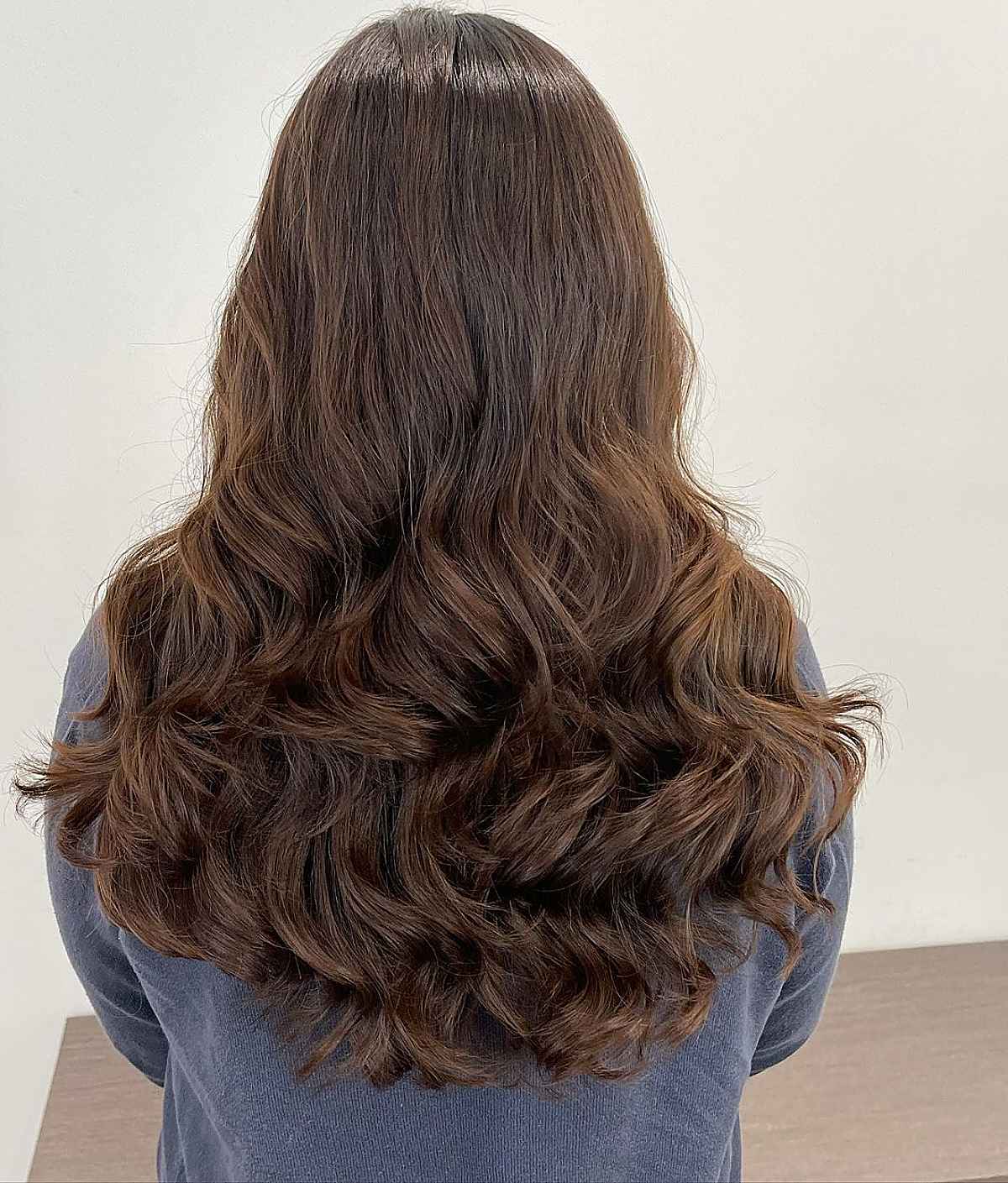 Wavy perm for thick hair