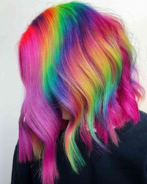 47 Photos of Rainbow Hair Ideas to Consider for 2022