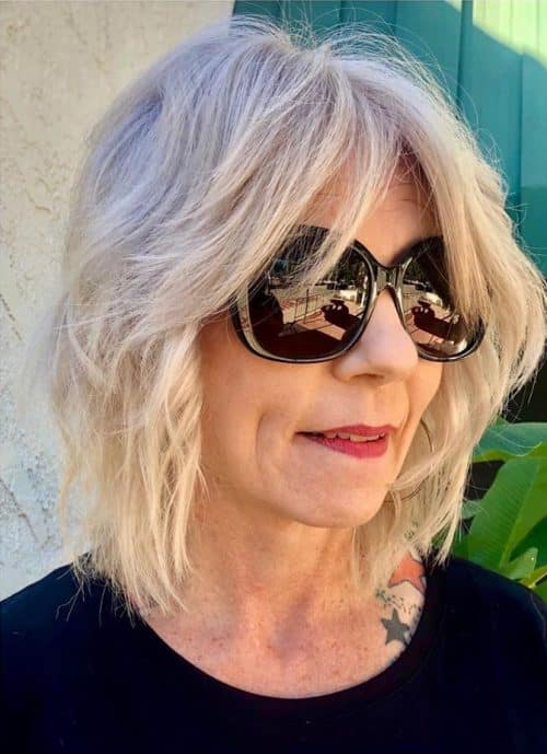 28 Modern Shaggy Hairstyles for Women Over 50 with Fine Hair