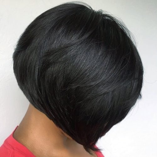 short bob weave hairstyle for black woman