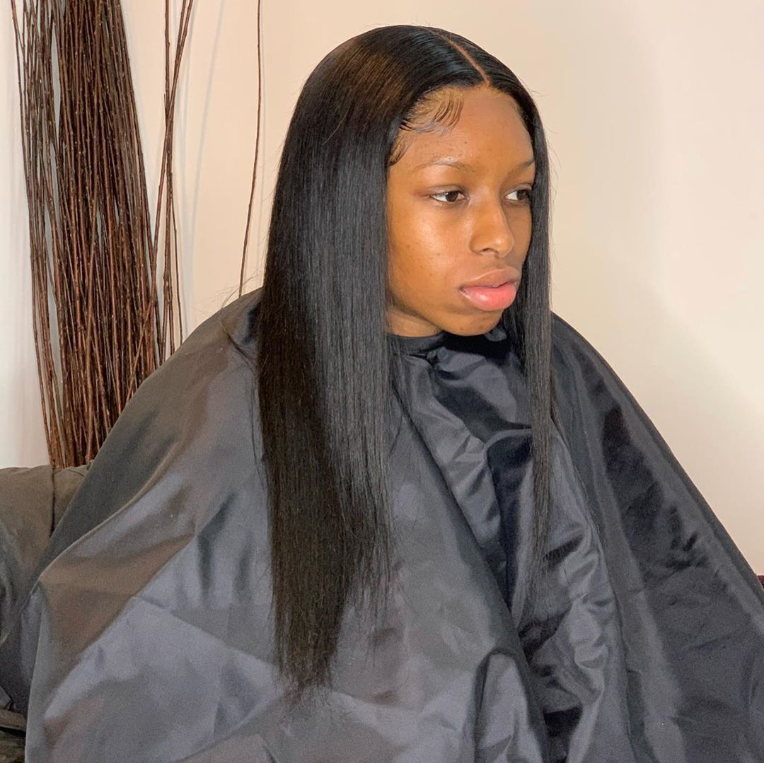 weave hairstyle with closure