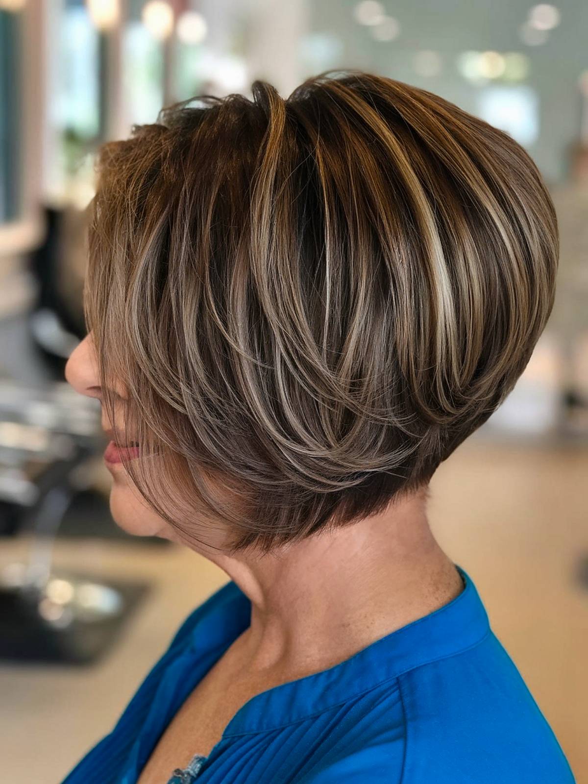 Wedge haircut for women over 50 casual