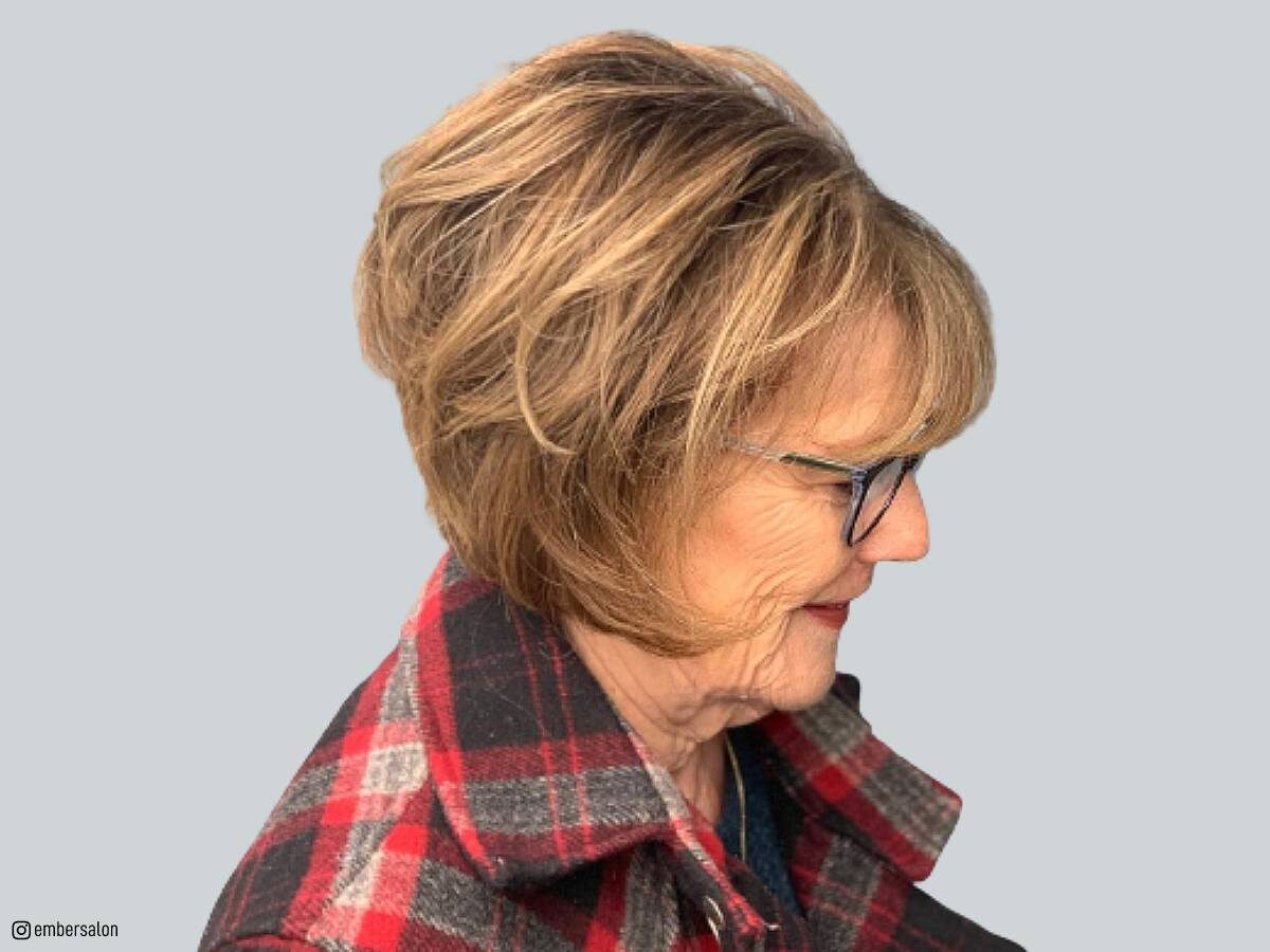 Wedge haircuts for women over 70
