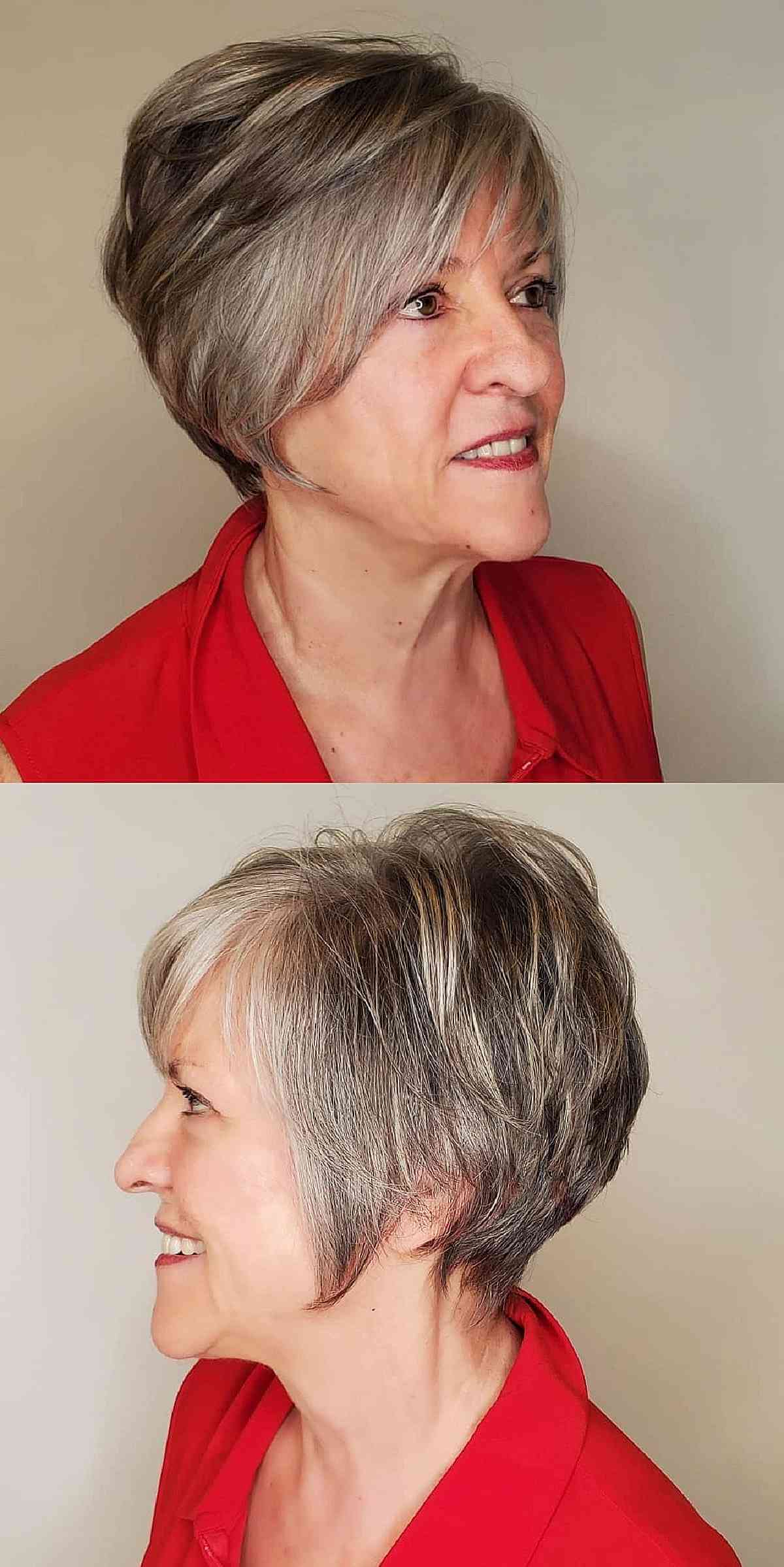 Wedge Pixie Cropped Cut for 50-Year-Olds