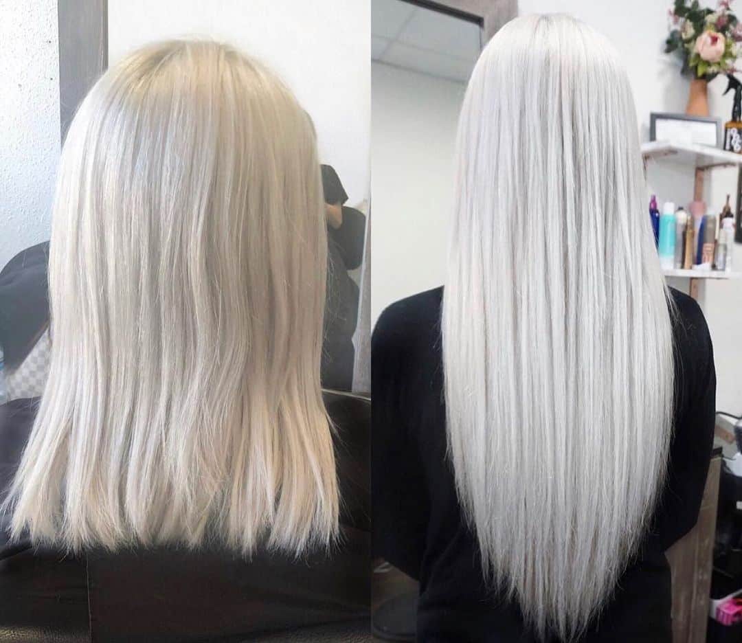 White Blonde Before and After Makeover