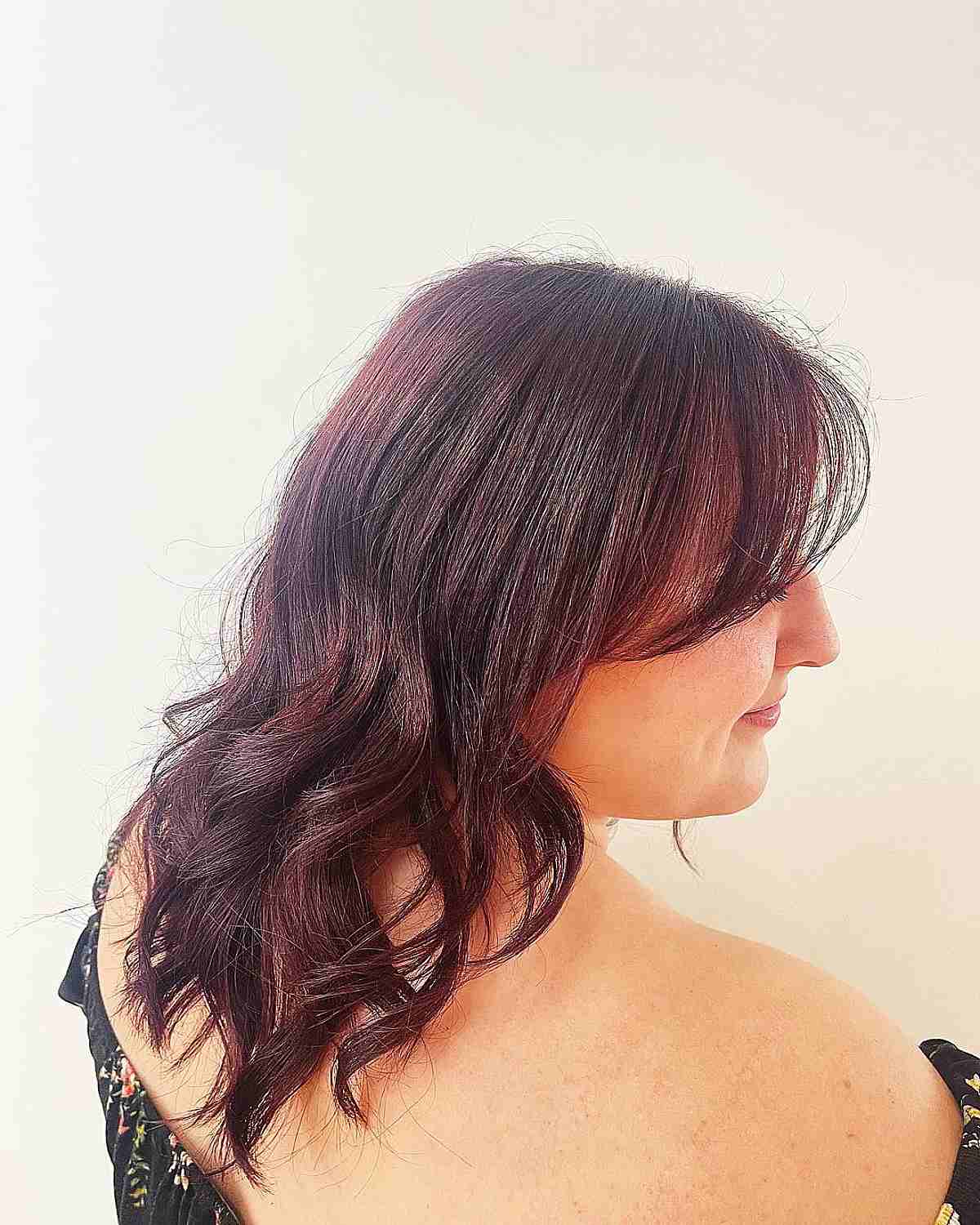 Wild Cherry Red and Rich Violet Tones Haircolor