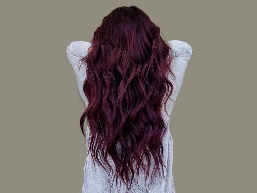 Wine hair colors for women