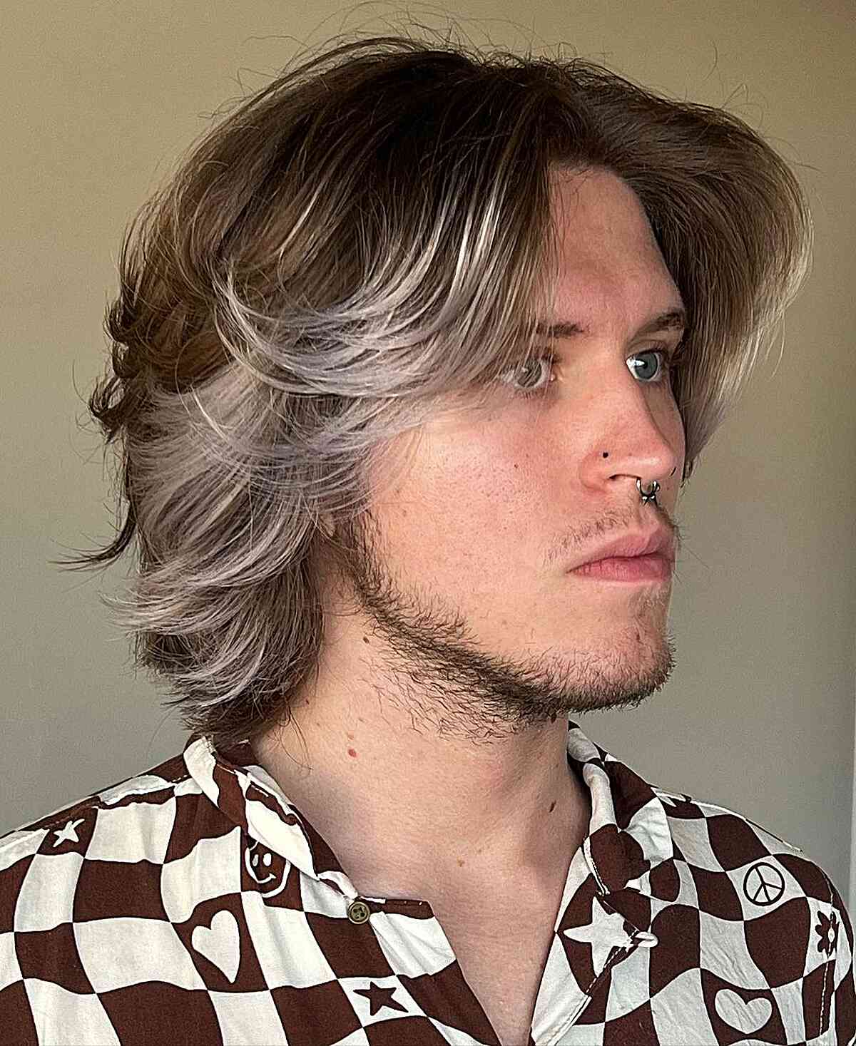 Wing Blowout Style for Men's Long Hair