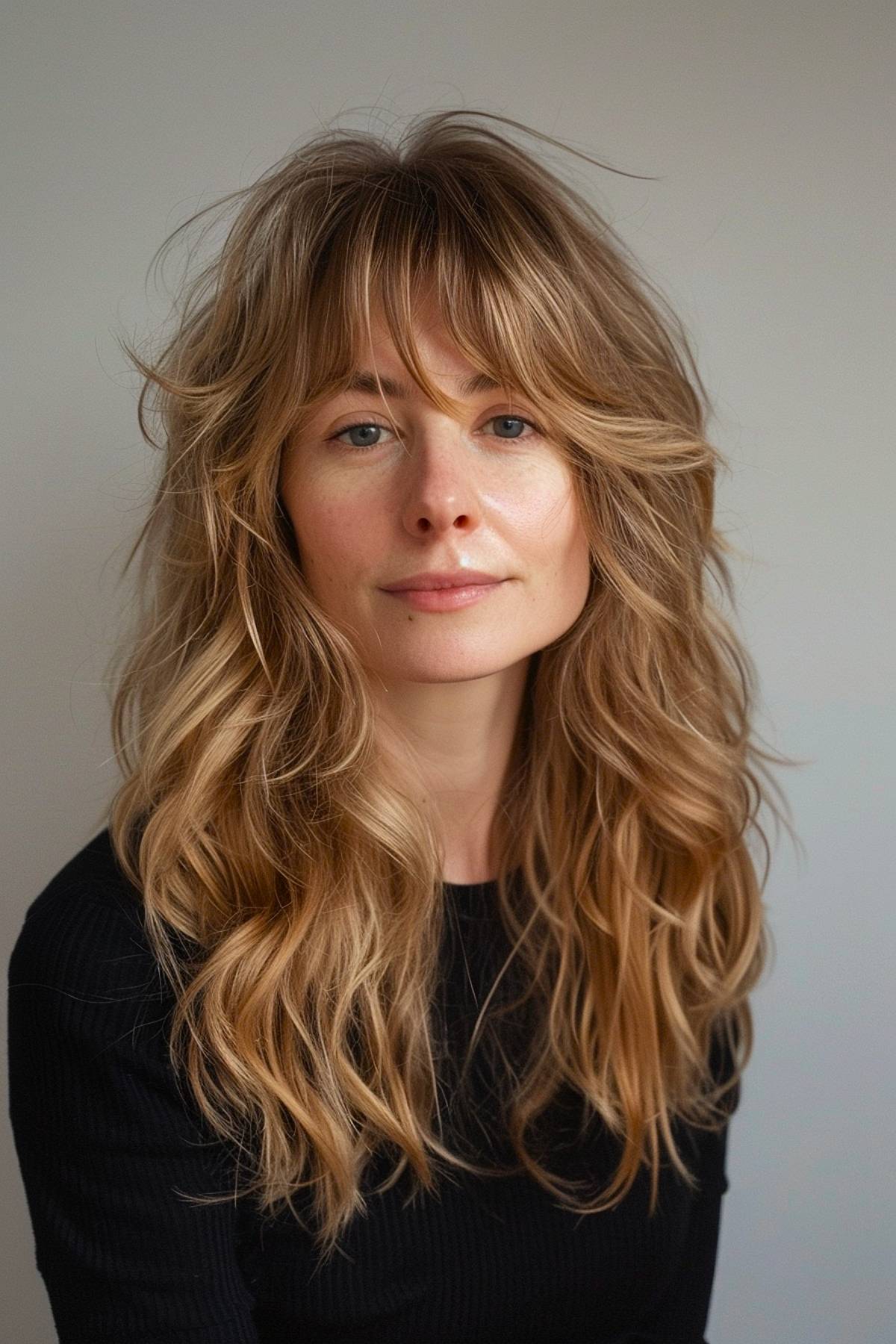 WispMuse haircut with soft layers and a subtle fringe