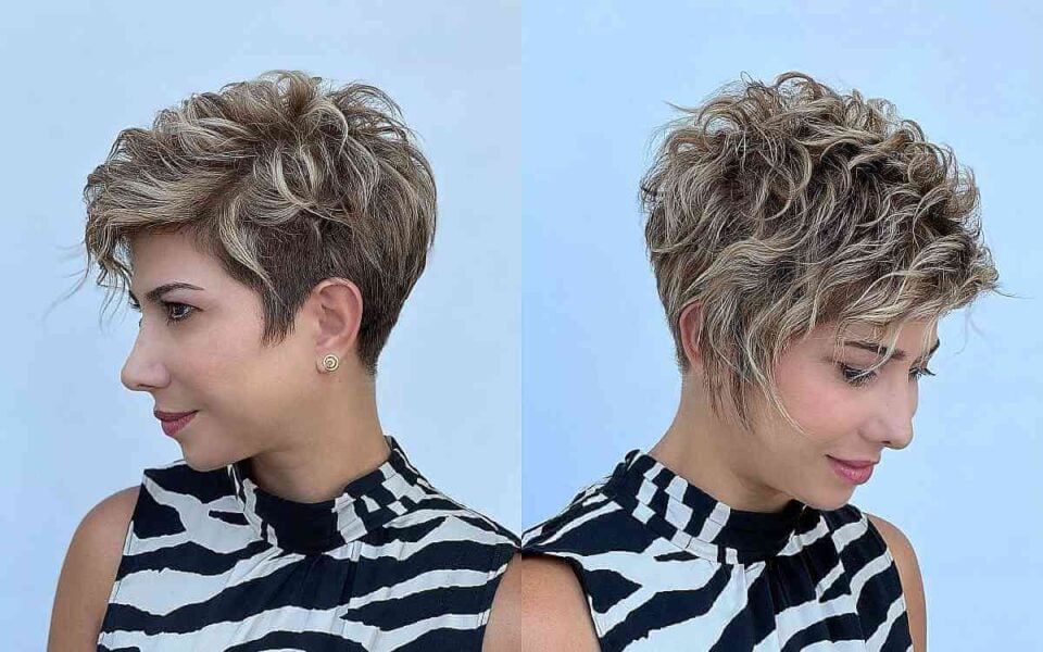Wispy and Feathered Undercut Pixie for Women