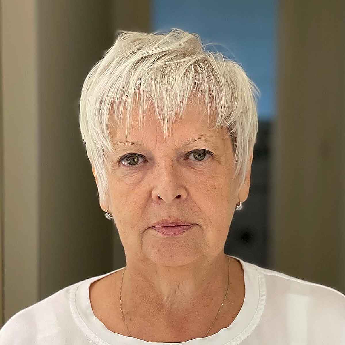 Wispy Bangs for Women in Their 60s