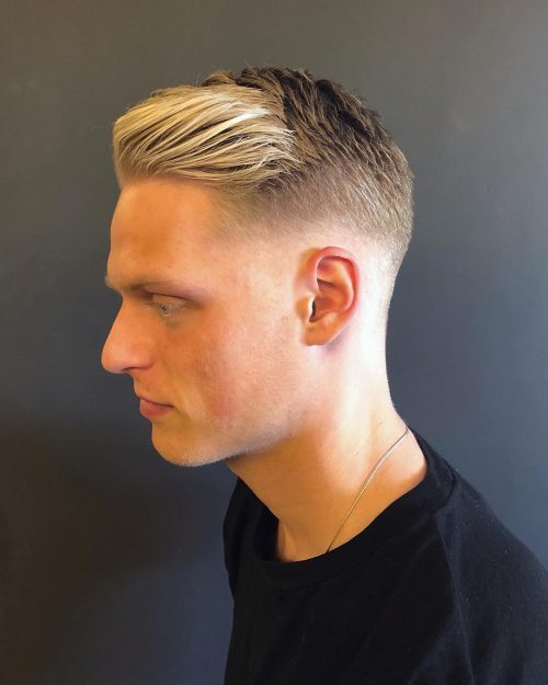 low fade Comb Over With an Undercut
