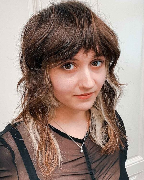 35 Greatest Ways to Pair a Wolf Cut with Bangs