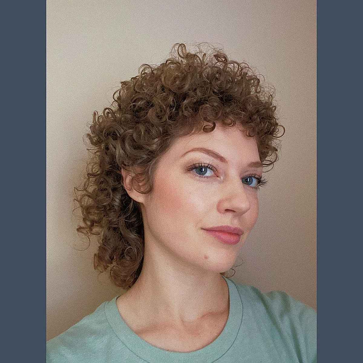 Womens Mullet for Curly Hair