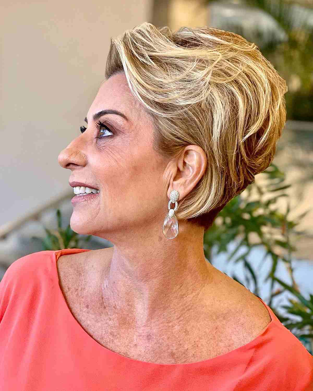 Wonderful Wedge Haircut for Women Over 60