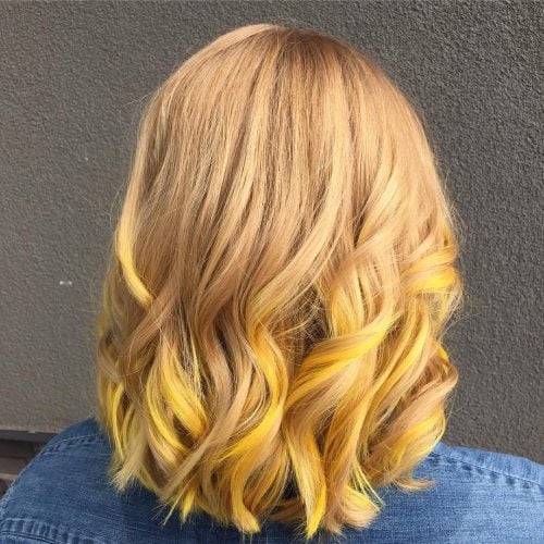 Yellow Sunlight Blonde Hair