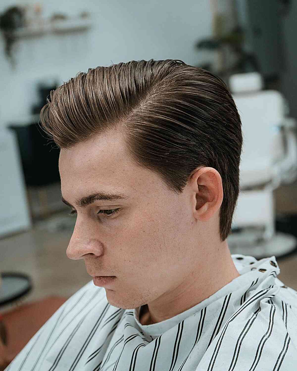 Young Professional Combover Part Hairstyle for Men