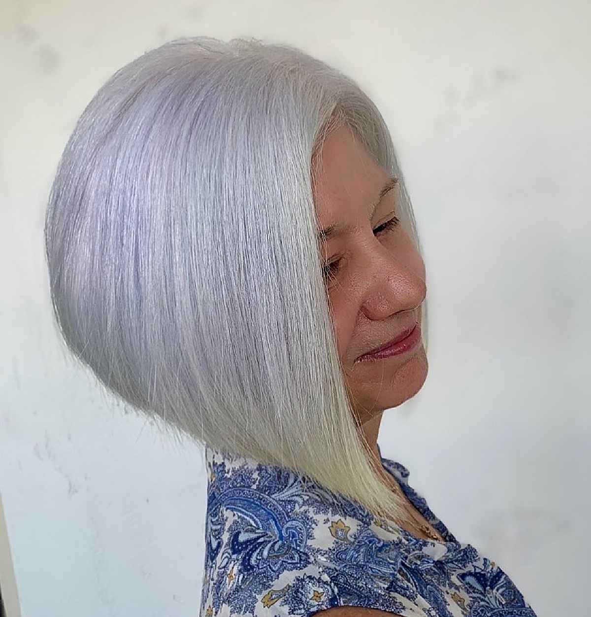 Younger-Looking A-Line Bob for Women 60 and Older