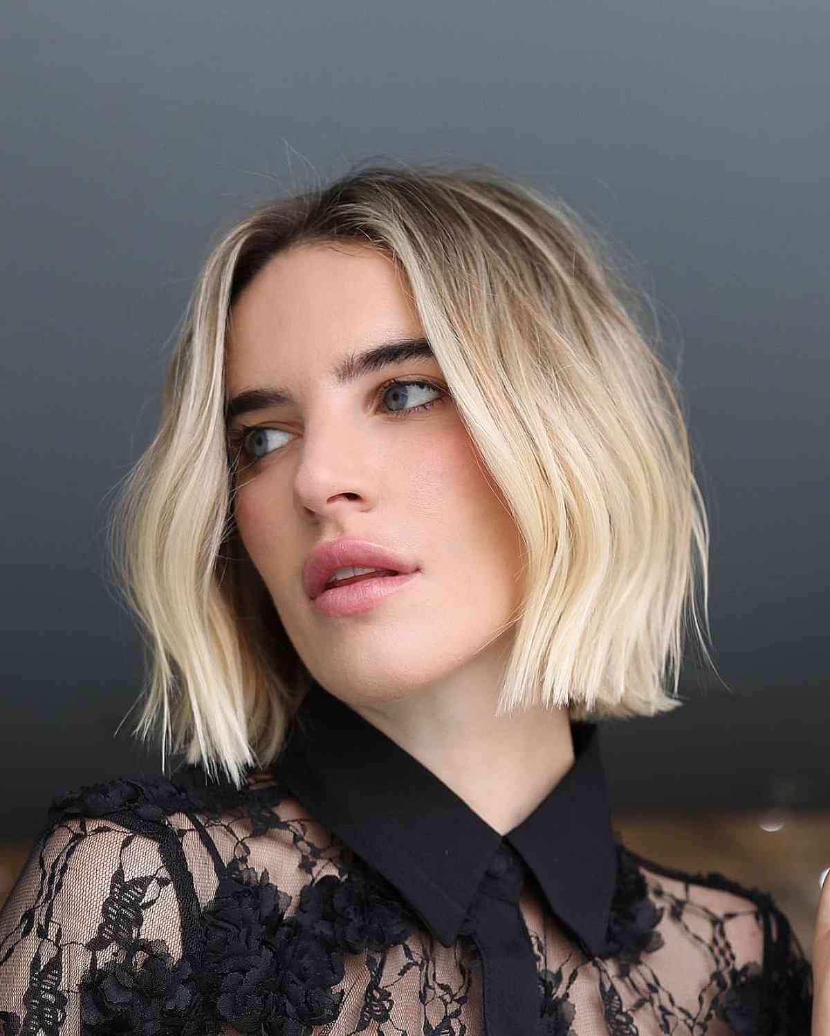 Youthful chic and textured blunt cuts