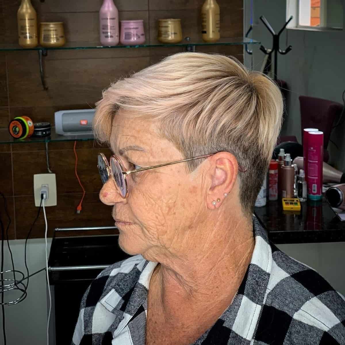 Youthful Looking Pixie for Women Over 70