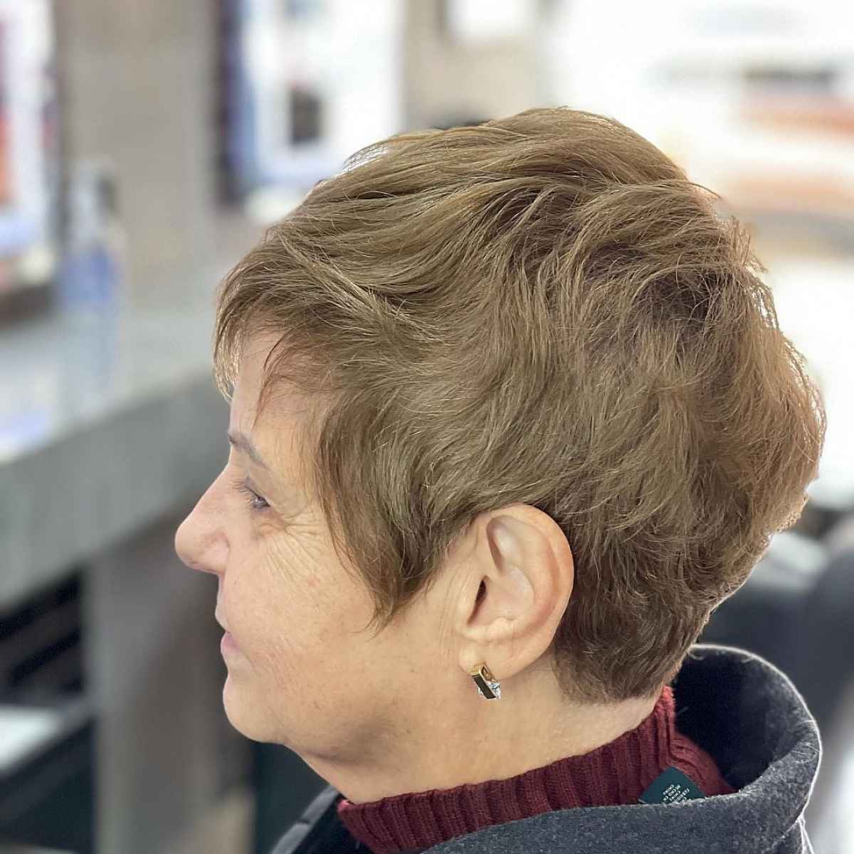 Youthful Short Pixie for Women Over 70